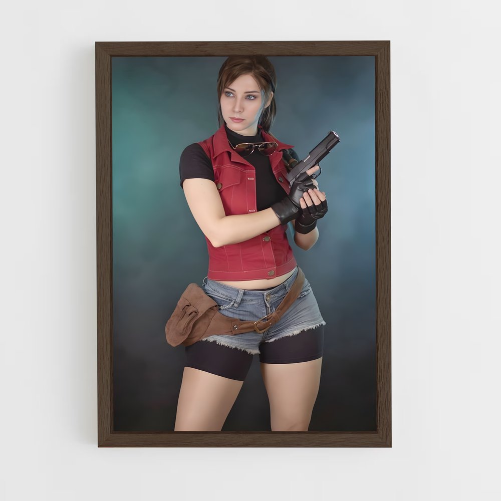 Poster Claire en Action – affiche Resident Evil (vue 5)